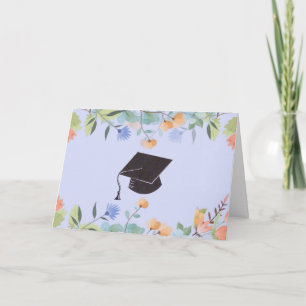 Floral Graduate Herzlichen Glückwunsch Karte
