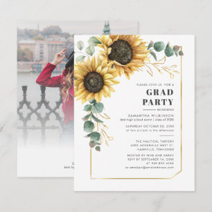 Floral Graduation 2025 Photo Party Invitation