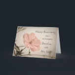 Floral Grandson und seine Ehefrau Jahrestag Karte<br><div class="desc">Glücklicher Hochzeitstag Karte für Enkel und seine Ehefrau mit hübschen Vintagen rosa Blume,  und herzliche Vers.</div>