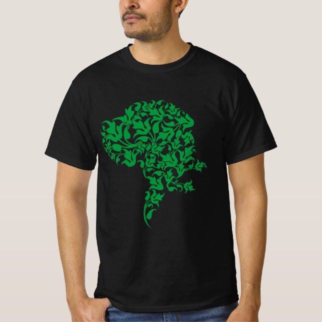 Floral Great Dane T-Shirt (Vorderseite)