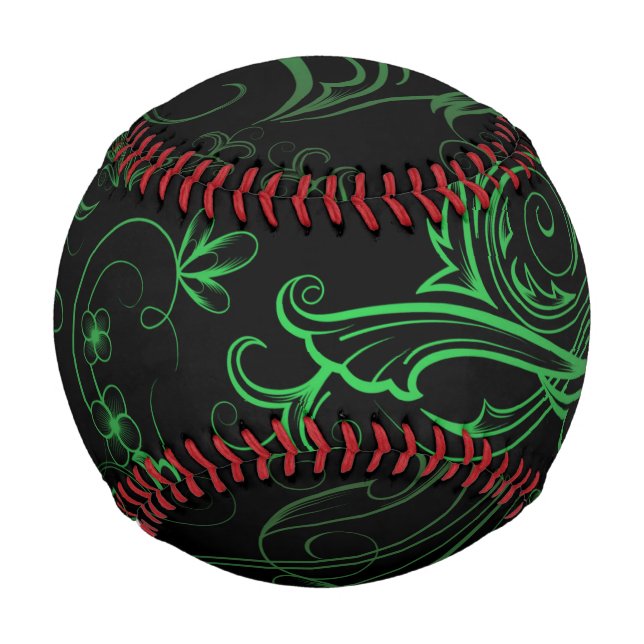 Floral Green Baseball (Vorderseite)