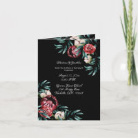 Floral Greenery Elegant Chic Script Name Wedding
