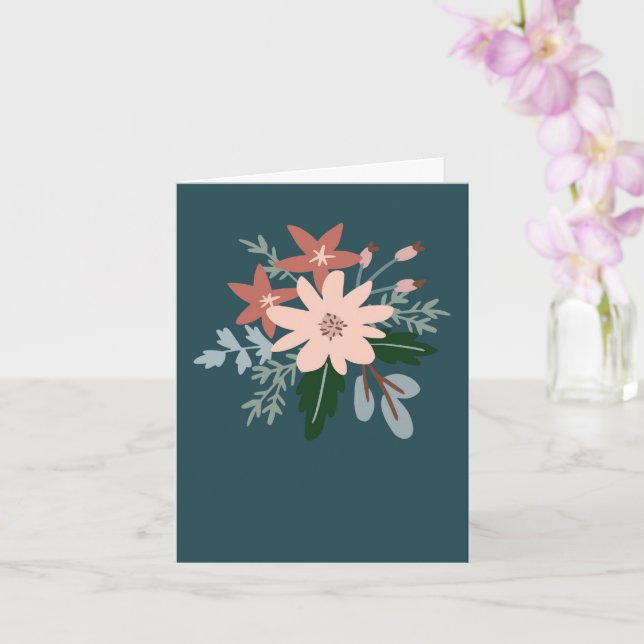 Floral greeting card karte (Orchidee)