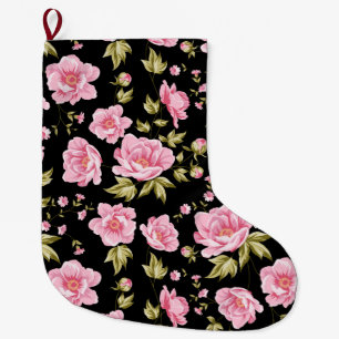 floral großer weihnachtsstrumpf