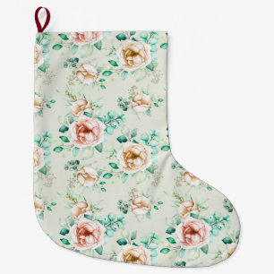 floral großer weihnachtsstrumpf