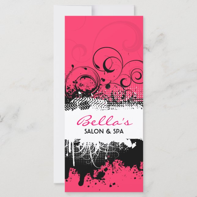 Floral Grunge Rack Card (Vorderseite)