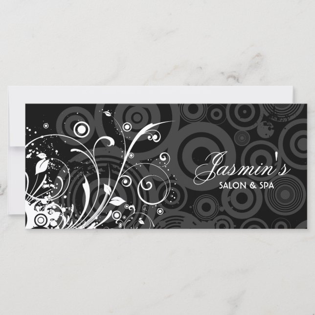 Floral Grunge Rack Card (Vorderseite)
