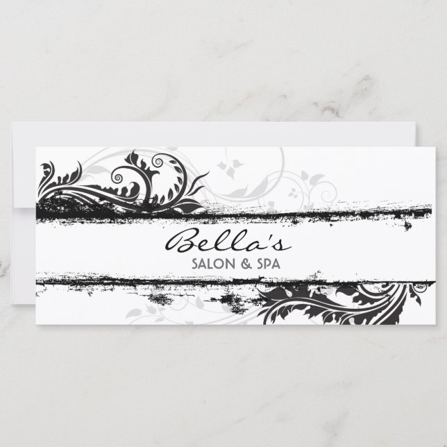 Floral Grunge Rack Card (Vorderseite)