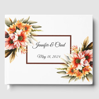 Floral Guest Book Gästebuch