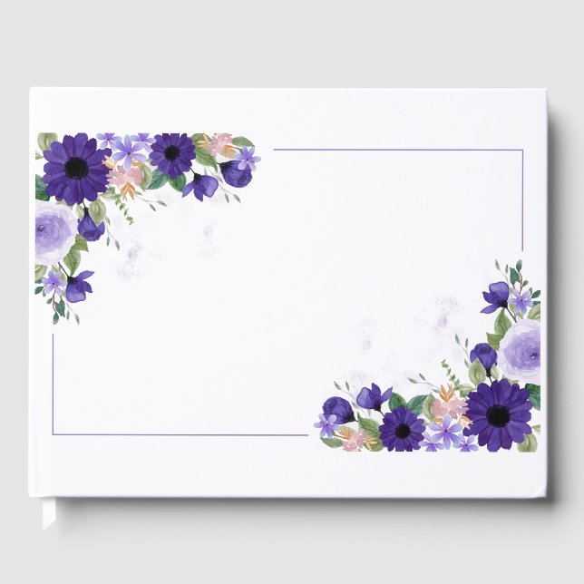 Floral Guest Book Gästebuch (Vorderseite)