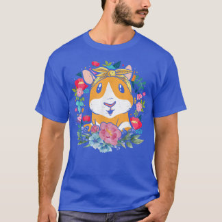 Floral Guinea Pig T-Shirt