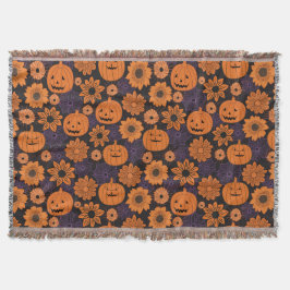 Floral Halloween Decke