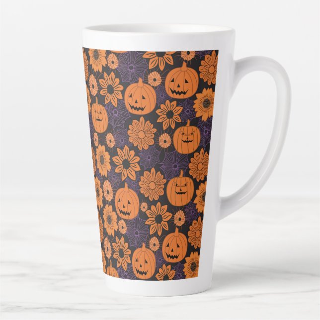 Floral Halloween Milchtasse (Rechts)