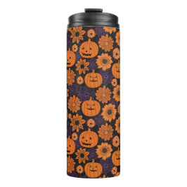 Floral Halloween Thermosbecher