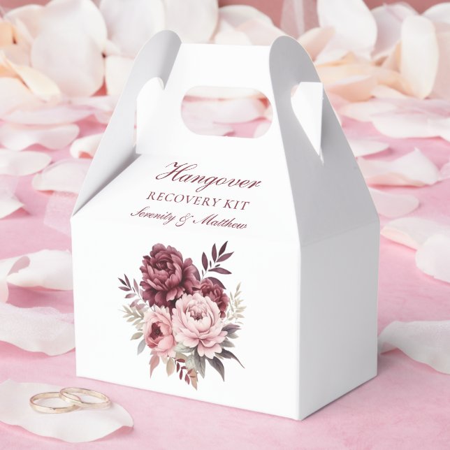 Floral Hangover Erholung Kit Peony Wedding Geschenkschachtel (Hochzeit)
