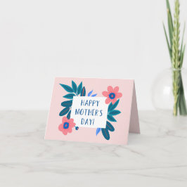 Floral Happy Mother Day Karte