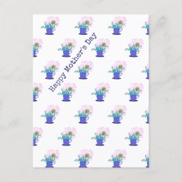 Floral Happy Mother Day Postkarte
