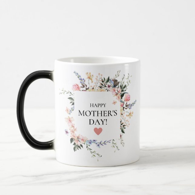 Floral Happy Mother's Day Gift for MAMA Verwandlungstasse (Links)