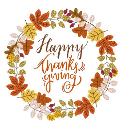 Floral Happy Thanksgiving Tableware Pappteller