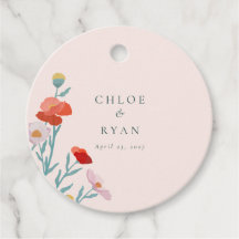 Floral Harmony Favor Tags