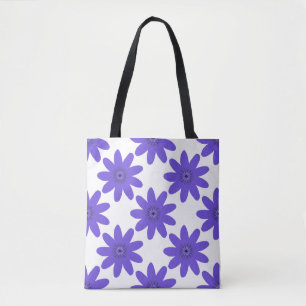 'Floral Harmony' Fettes Lila Muster Tasche