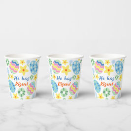 Floral hat er Osterfeier Tasse Pappbecher