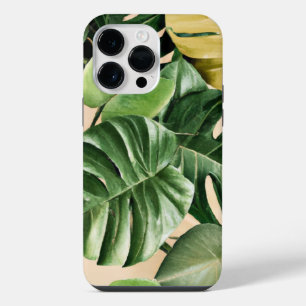 Floral/hawaiianisches/tropisches Blatt iPhone 14 Pro Max Hülle