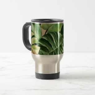 Floral/hawaiianisches/tropisches Blatt Reisebecher