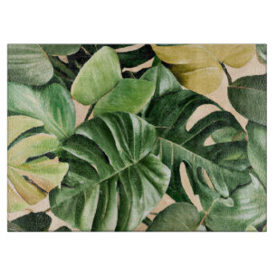 Floral/hawaiianisches/tropisches Blatt Schneidebrett