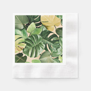 Floral/hawaiianisches/tropisches Blatt Serviette