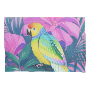 Floral/hawaiisch/tropisch/papagei Kissenbezug