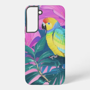 Floral/hawaiisch/tropisch/papagei Samsung Galaxy Hülle