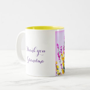 Floral Heather Gorbatschottfly Personalisiert Zweifarbige Tasse