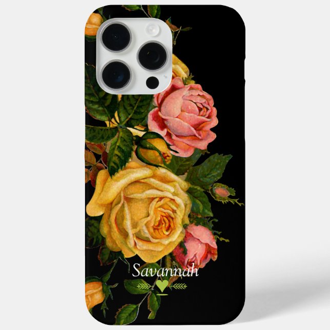 Floral Heirloom Rose Black title_seo2 (Rückseite)