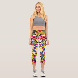 FLORAL - Hochwaldkappen Capri Leggings