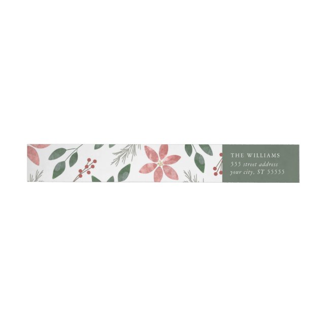 Floral Holiday - Rücksendetikett (Person)
