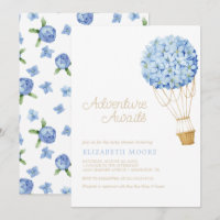 Floral Hot Air Ballon Babydusche |
