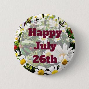 Floral Hübsch Happy Message Button