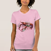 Floral Hummer Crawfish Art