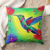 Floral Hummingbird Design