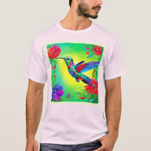 Floral Hummingbird Design
