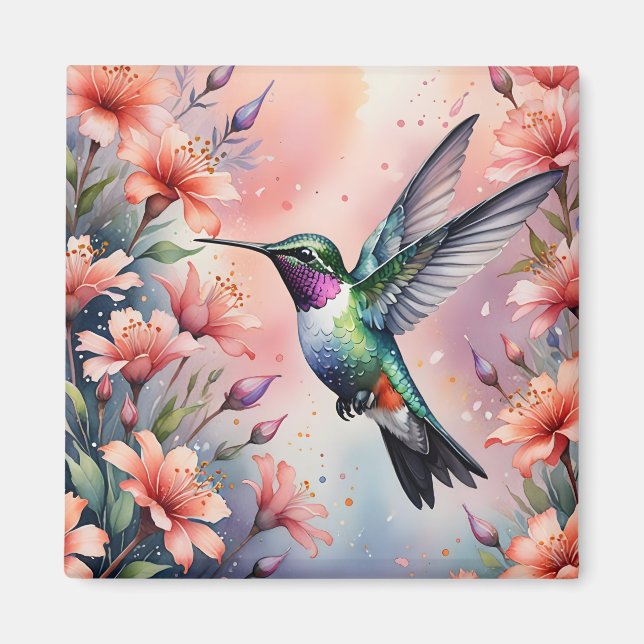 floral hummingbird magnet (Vorne)