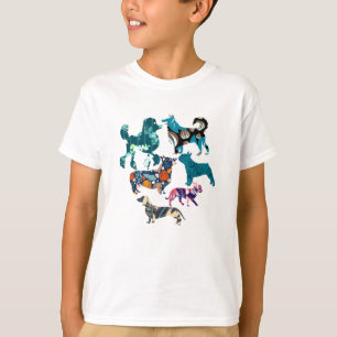 Floral Hunde T-Shirt