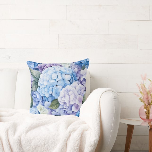 Floral Hydrangeas Throw Kissen (Liege)