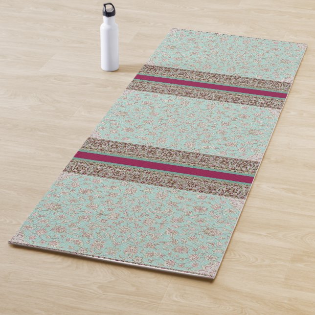 Floral Indian Teppich Design Yoga Mat Yogamatte (Beispiel)