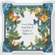 Floral individualisierbare Bibe Verse Custom Cut V