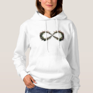 Floral Infinity Basic Hooded Sweatshirt - Eternal