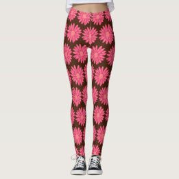 Floral infundiert Mocha Leggings