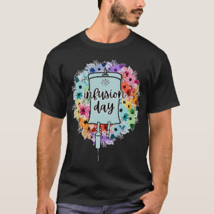 Floral Infusion Day Therapy Nurse Minimalistisch B T-Shirt