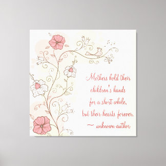 Floral inspirant pour la toile enveloppée par mama